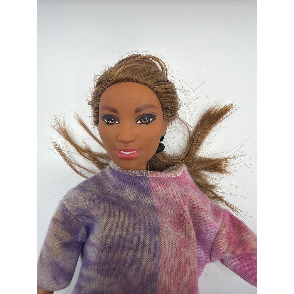 Mattel Barbie Color Reveal Doll Blue Floral Swimsuit Tie Dye Shirt 2019 AS IS - Picture 2 of 7